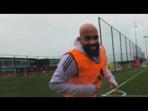 Matheus Cunha, Mbeumo, Bruno Fernandes & Manchester United training session for Palace