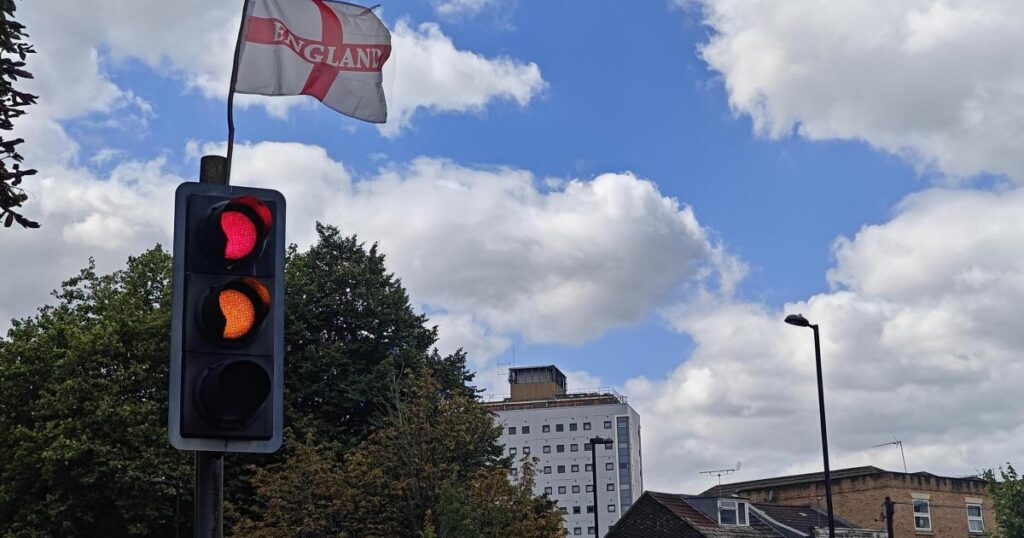 Flags taken down from streets in Millbrook by council Flags taken down from streets in Millbrook by council