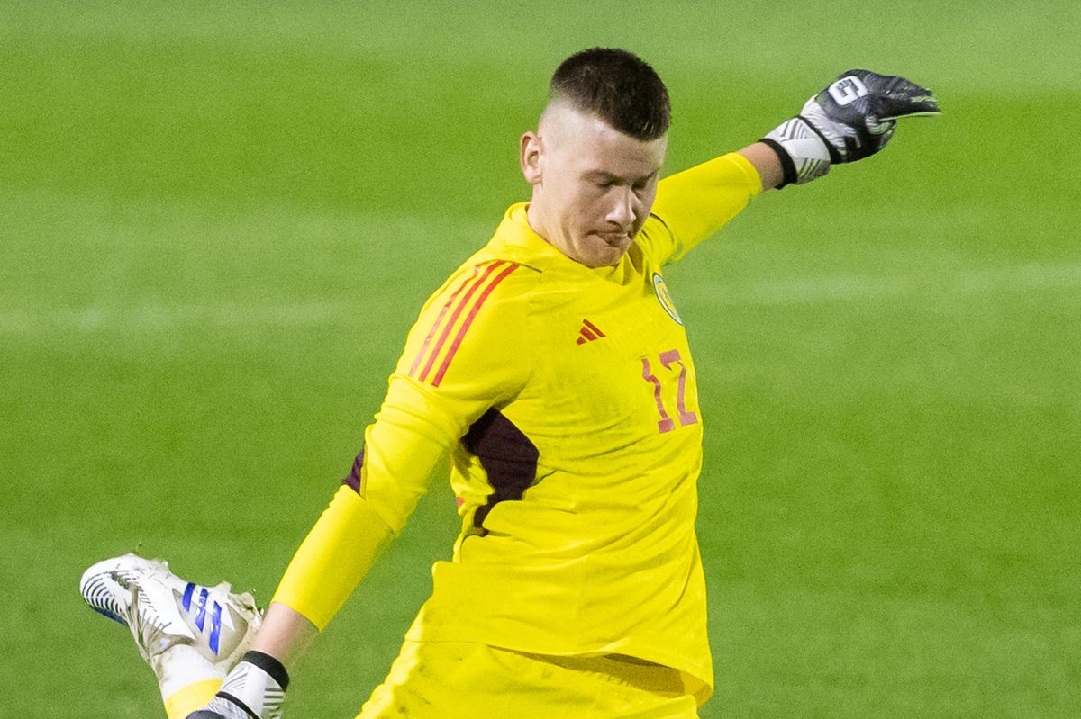 Reported Arsenal transfer target Callan McKenna, playing for Scotland U17s