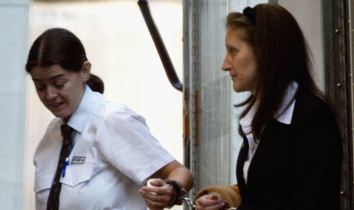 Sarah Ferguson's former assistant Jane Andrews arrives at the Court Of Appeal in 2003. 