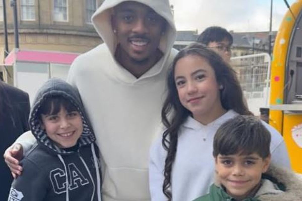 Newcastle United's Joe Willock at the Quayside Market