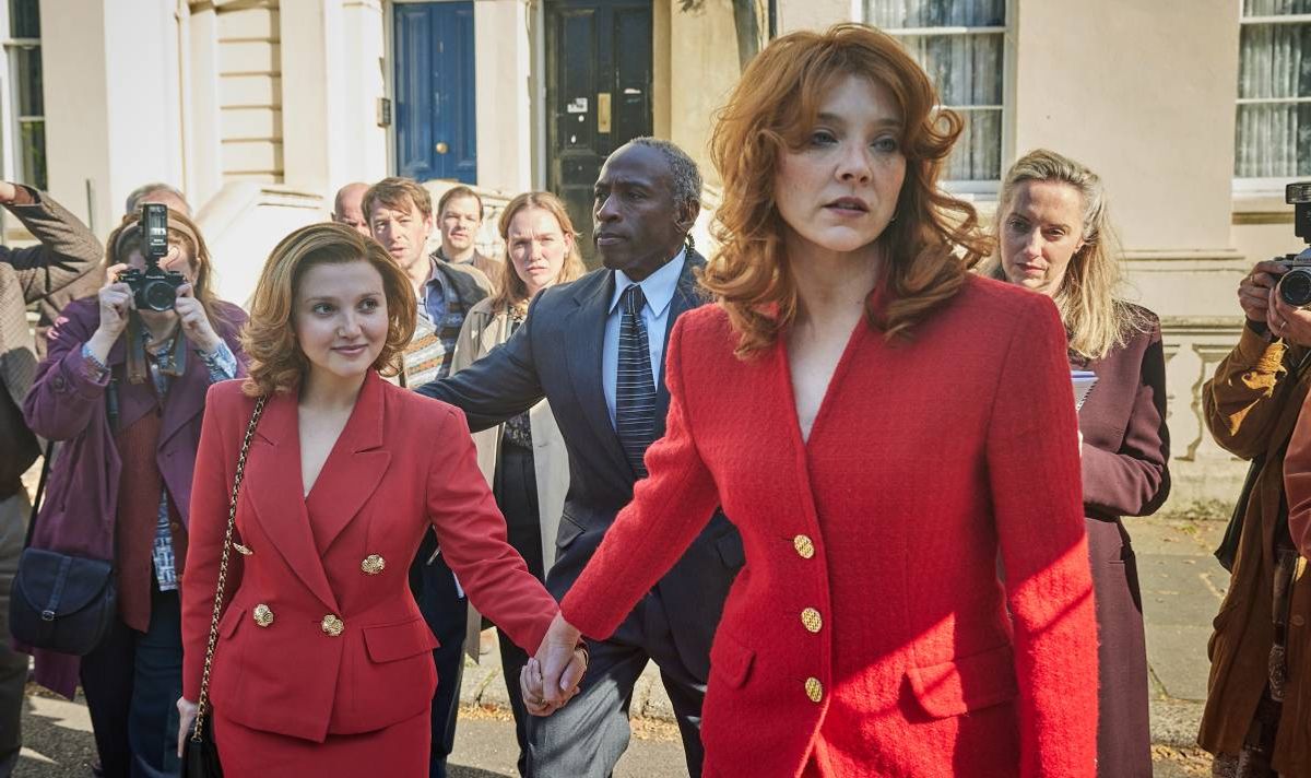 ITV The Lady cast: Jane Andrews and Sarah Ferguson played by Mia McKenna-Bruce and Natalie Dormer. 