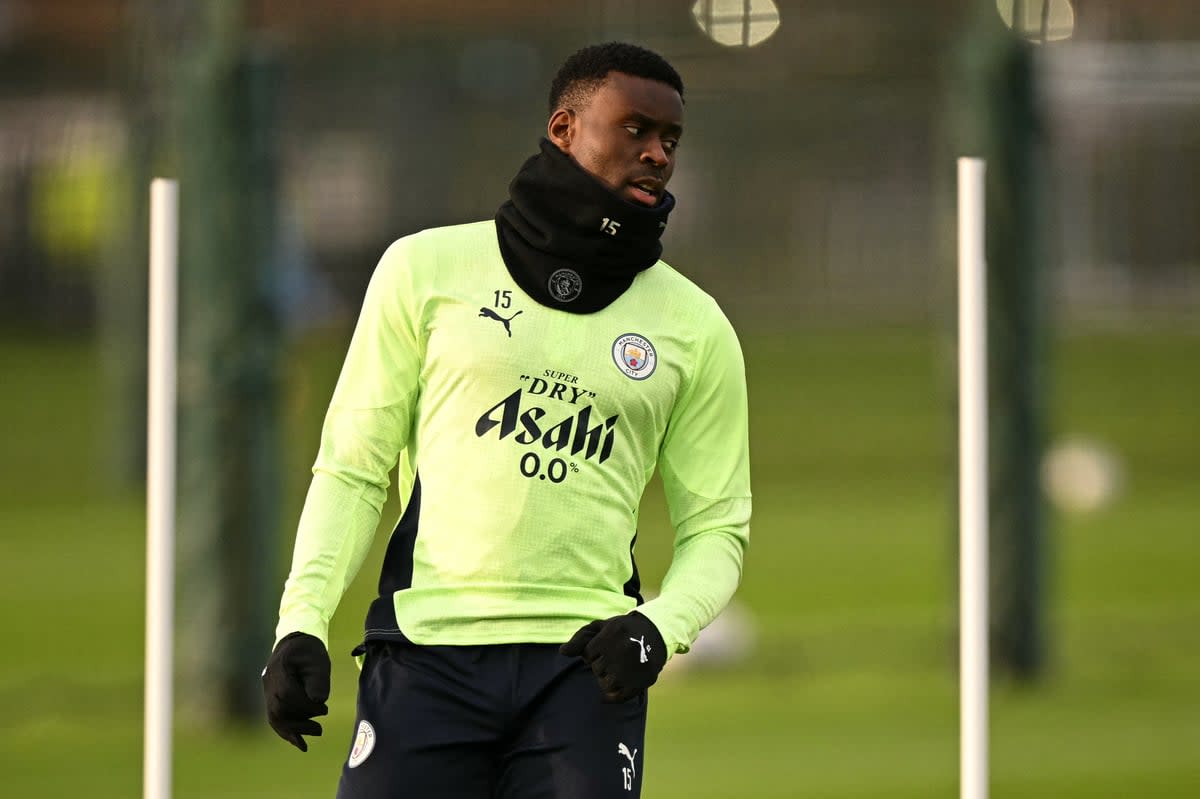 Marc Guehi joined Manchester City in January (AFP via Getty Images)