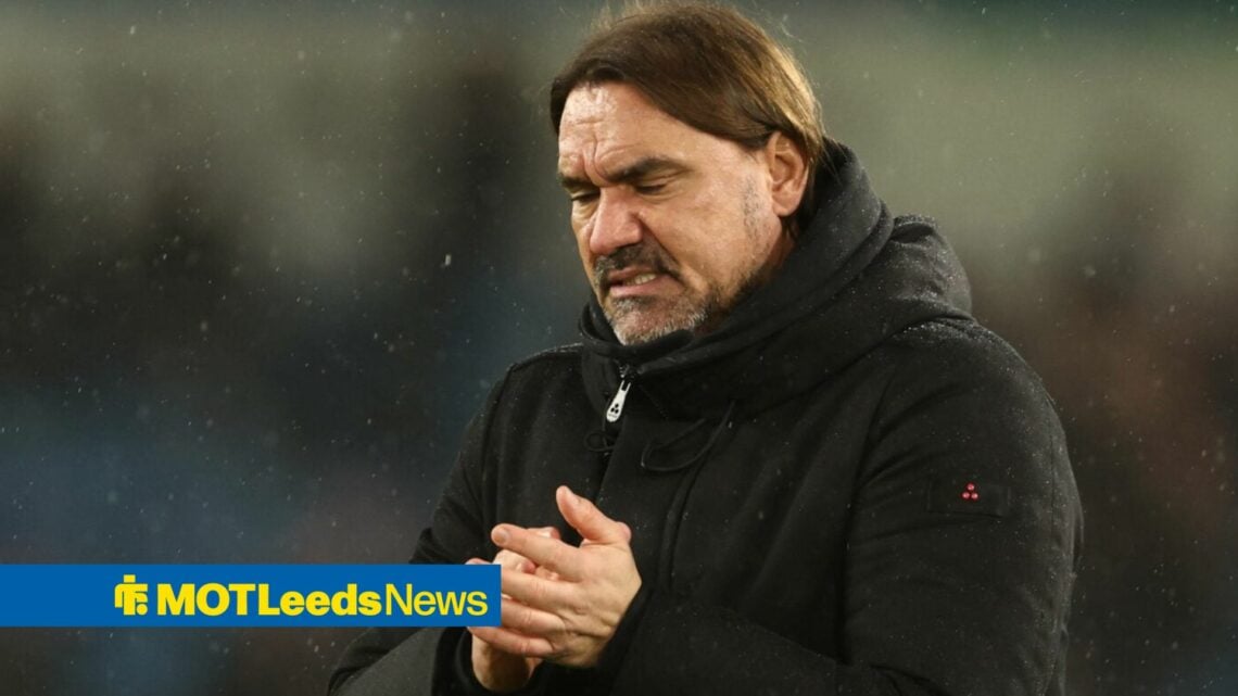 Daniel Farke looking unimpressed