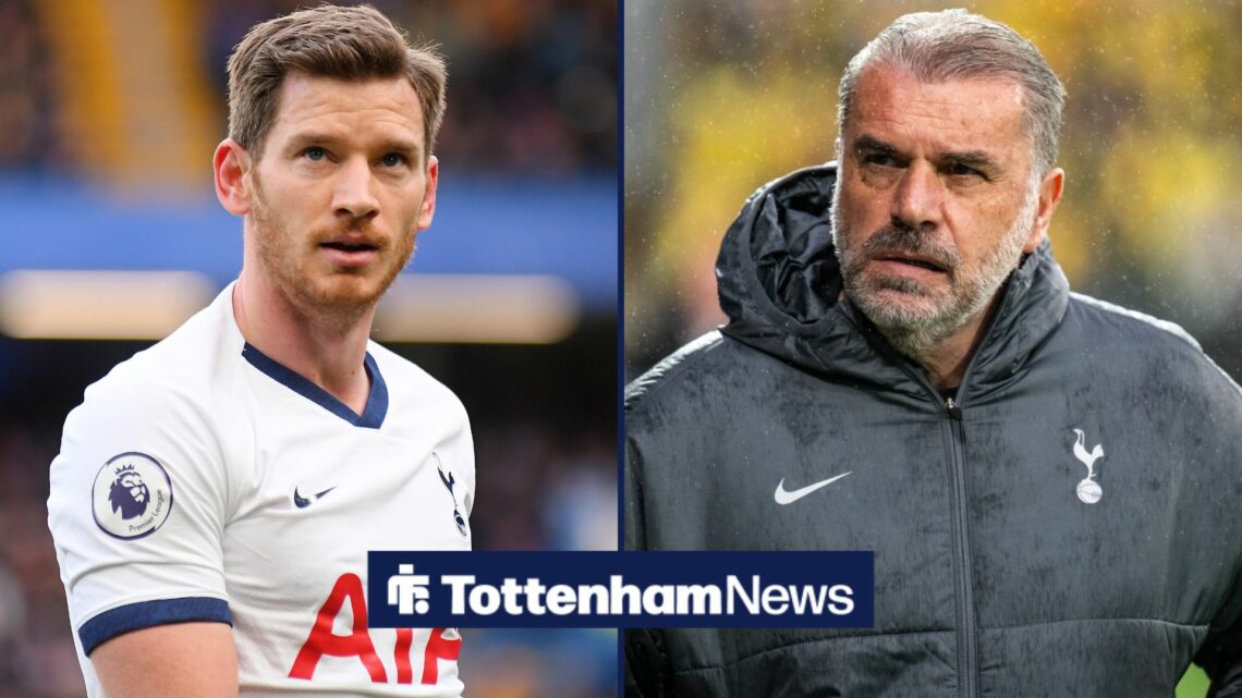 Jan Vertonghen and Ange Postecoglou