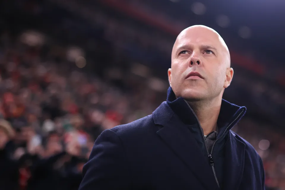 Liverpool manager Arne Slot looks on before the UEFA Champions League 2025/26 League Phase MD8 match between Liverpool FC and Qarabag FK