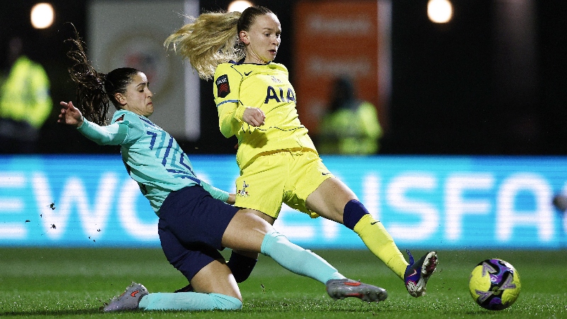 Lize Kop the penalty shootout hero as Tottenham Hotspur reach Adobe Women's FA Cup quarter-finals