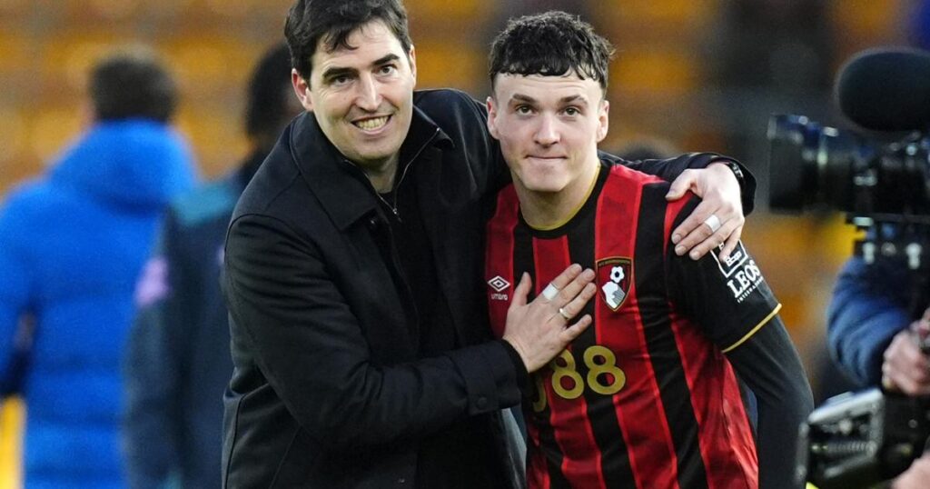 Andoni Iraola nominated for Premier League manager of the month