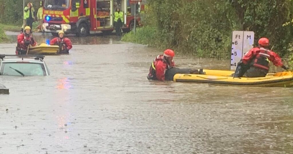 Flood callouts hit record high as fire crews rescue drivers