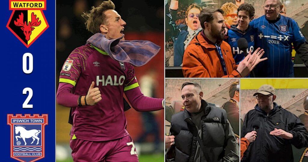 Watford 0-2 Ipswich Town: Gameday fan reaction video Watford 0-2 Ipswich Town: Gameday fan reaction video
