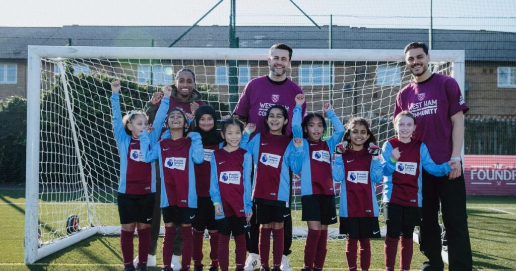 West Ham stars meet east London kids to talk football West Ham stars meet east London kids to talk football