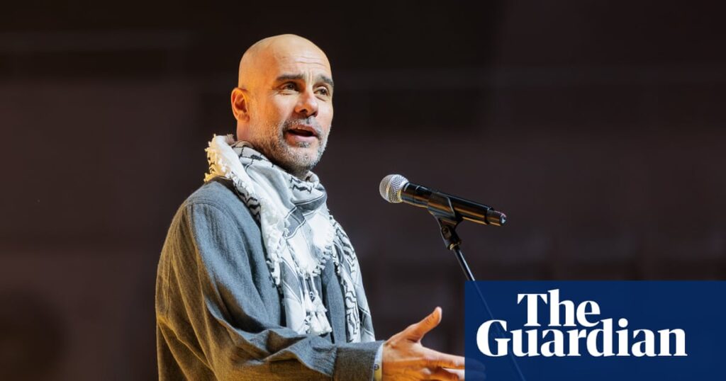 ‘People are dying, you have to help’: Guardiola decries wars in Sudan, Ukraine and Palestine