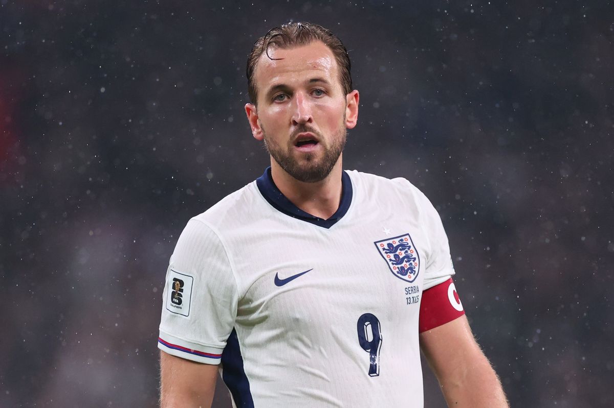 Harry Kane of England during the FIFA World Cup 2026 qualifier match between England and Serbia at Wembley Stadium on November 13, 2025 in London, England