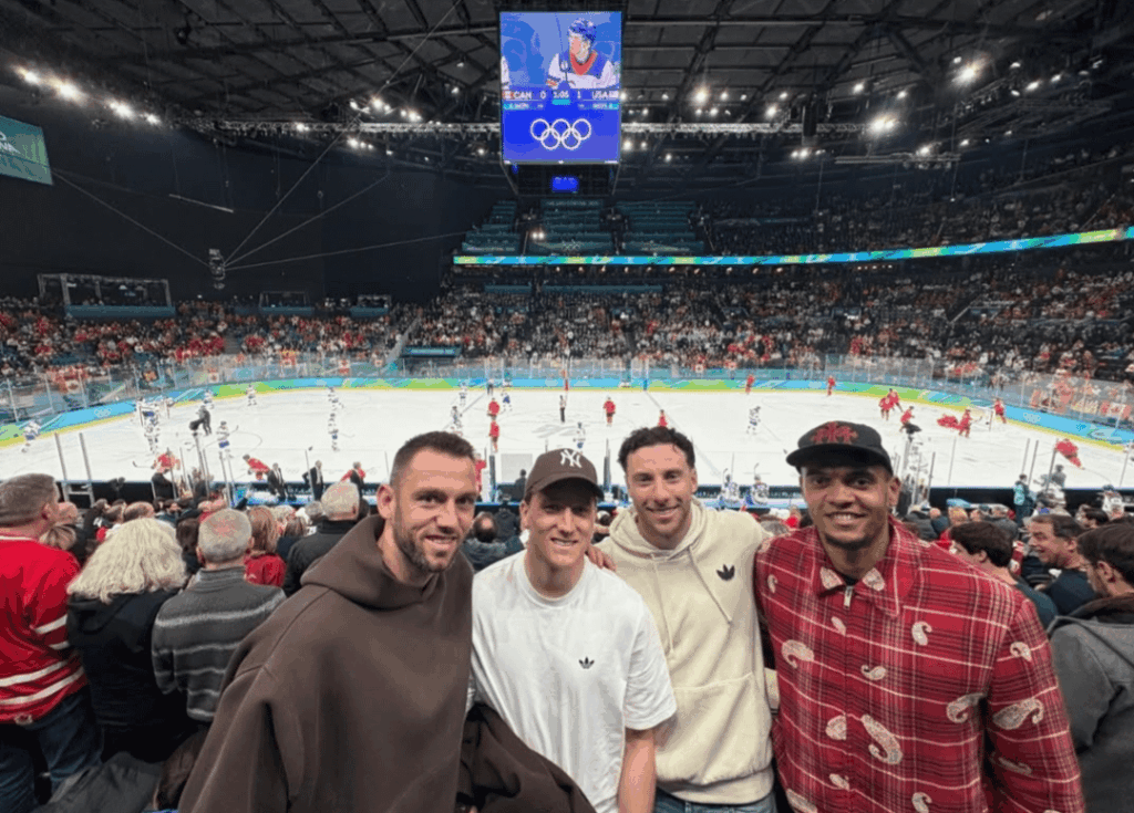 Stefan, Zielu, Carlos and Manu at the Olympics today