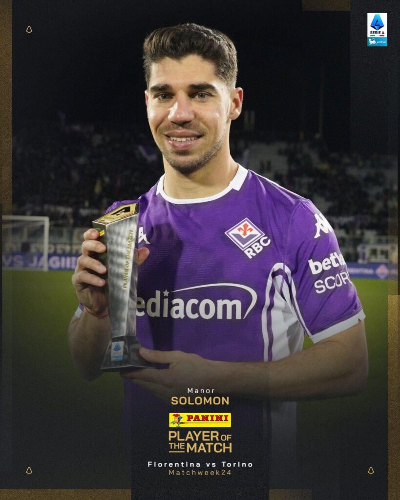 Salomon premiato come MVP di Fiorentina-Torino⚽🌟