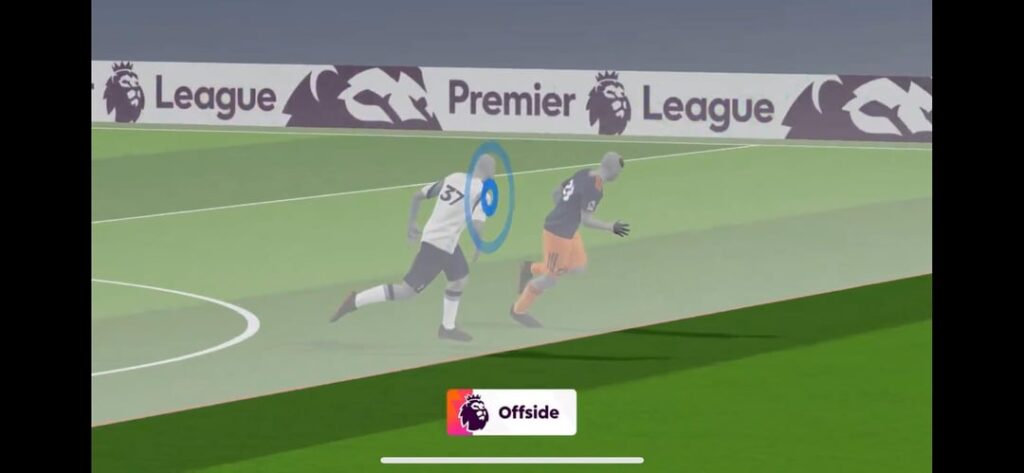 Offside line on shoulder or sleeve line?