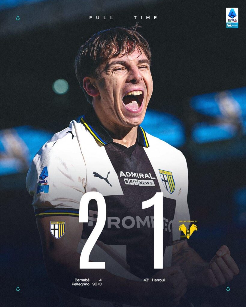 Full Time: Parma 2-1 Verona