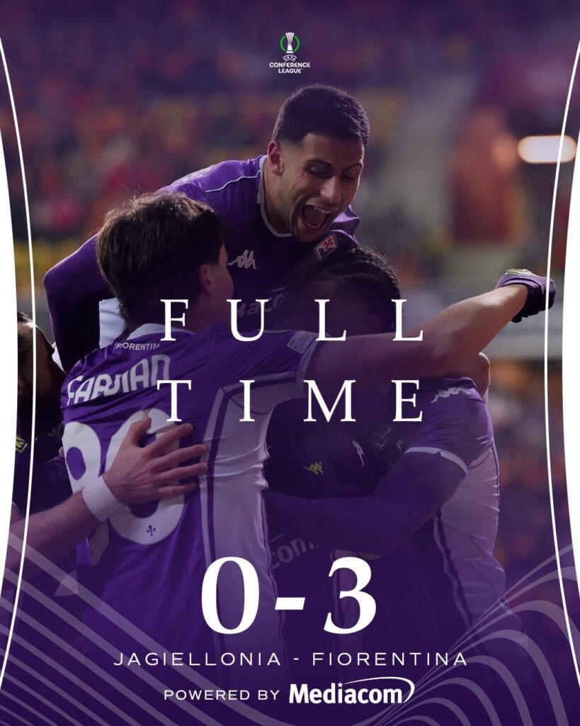 Jagiellonia 0 - 3 Fiorentina