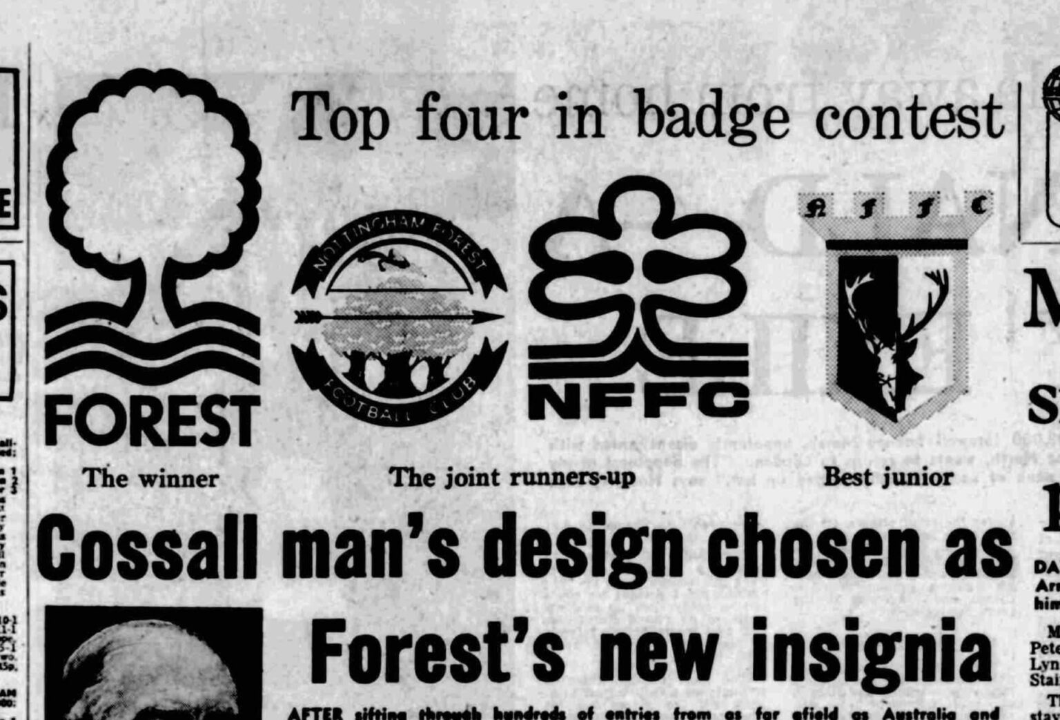 Forest crest design competition 1973