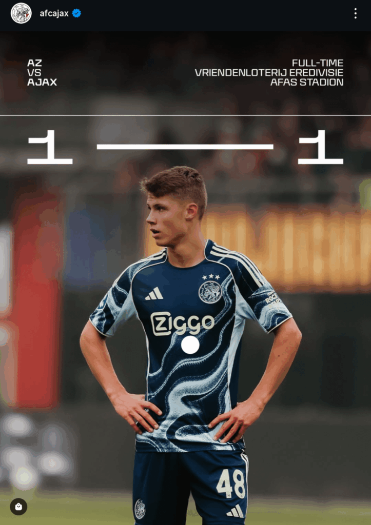 Last minute 1-1 draw vs AZ