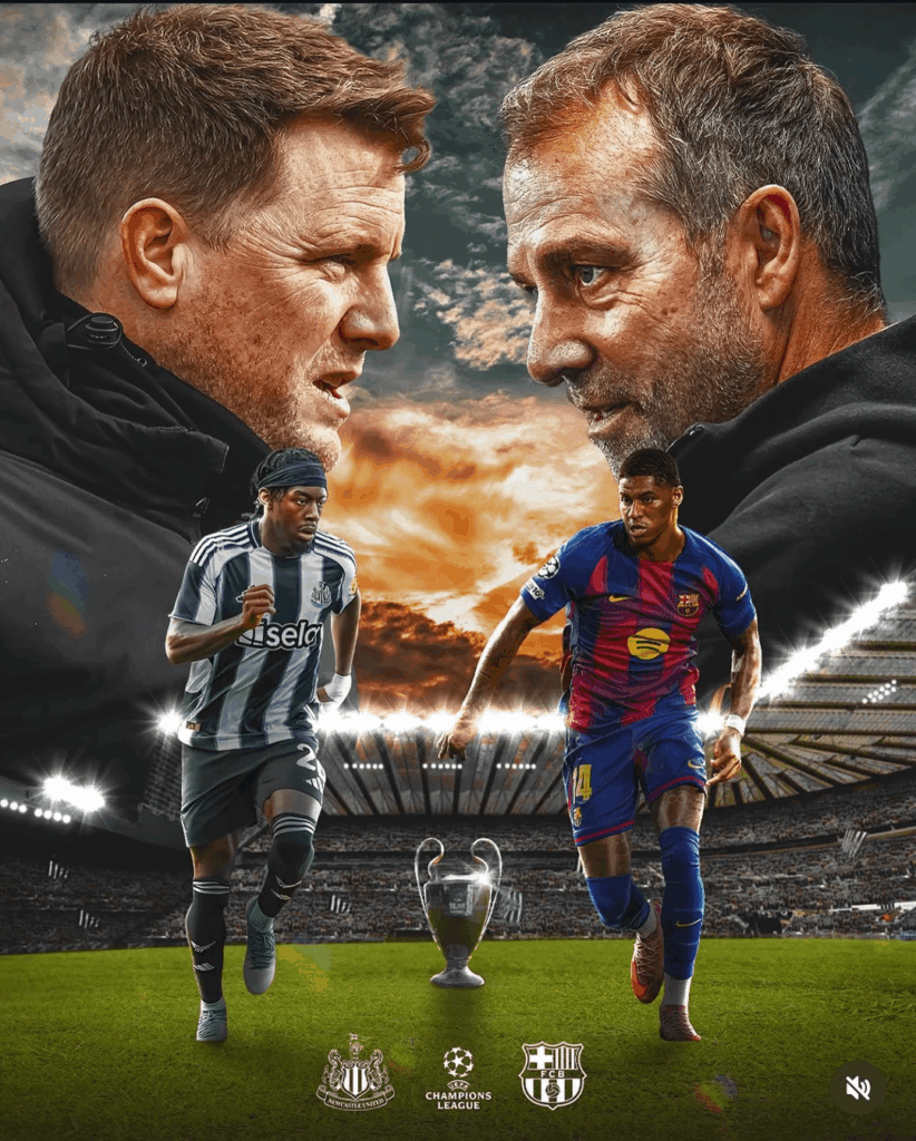 Barca will face Newcastle in RO16
