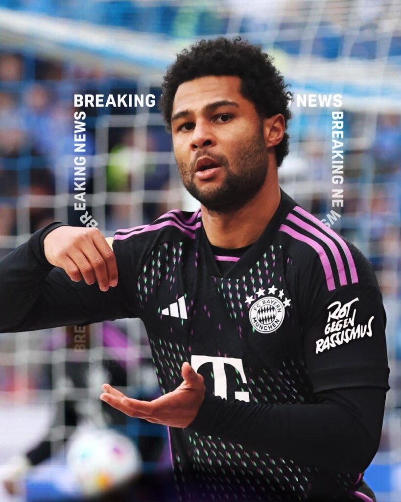 Serge Gnabry signs a contract extension with Bayern until 2028 ✍️