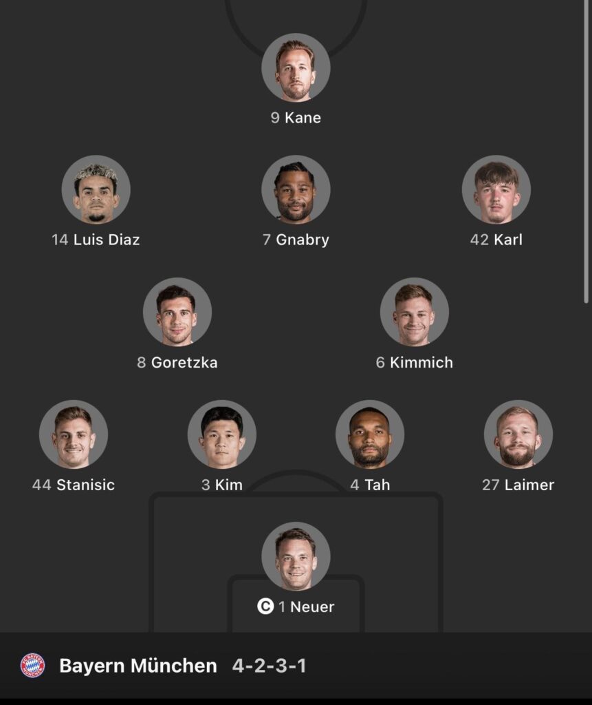 Karl on the right, he will score today. Mark my words.