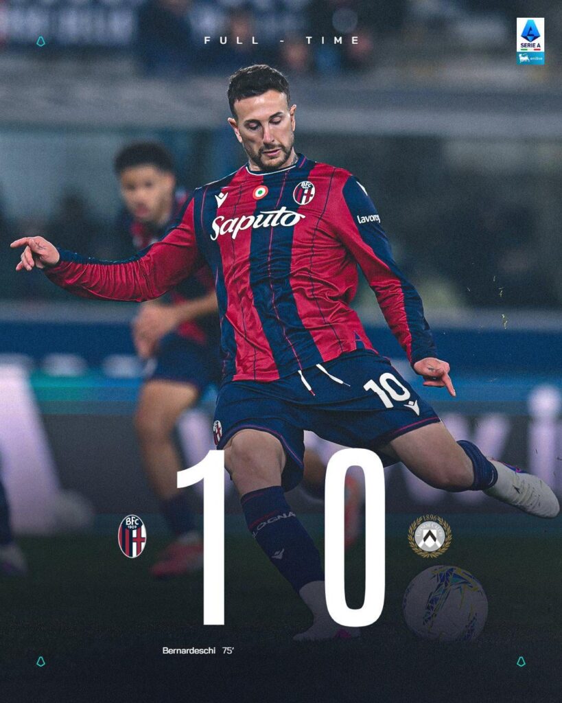 Il Bologna vince la sua seconda partita consecutiva!