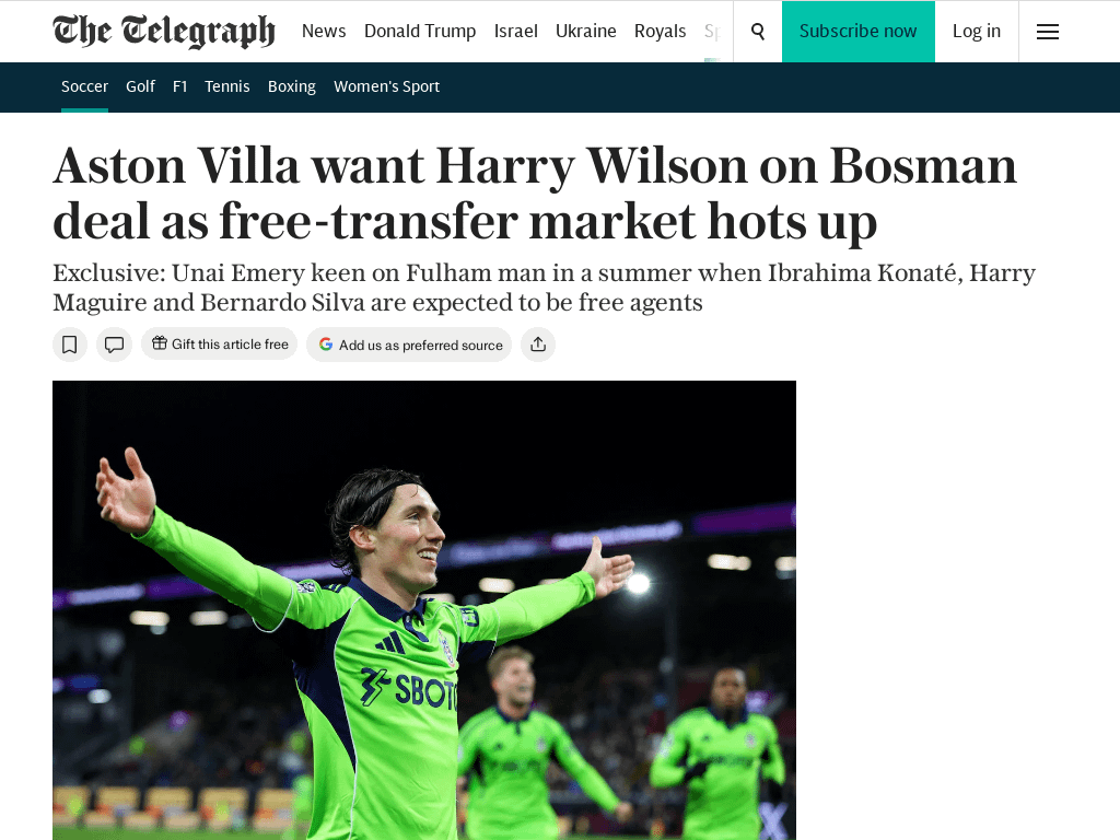 [Mike McGrath] Aston Villa want Harry Wilson on Bosman deal as free-transfer market hots up