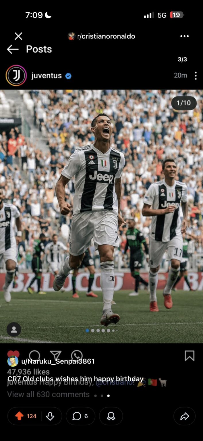 Birthday Wishes for Ronaldo?