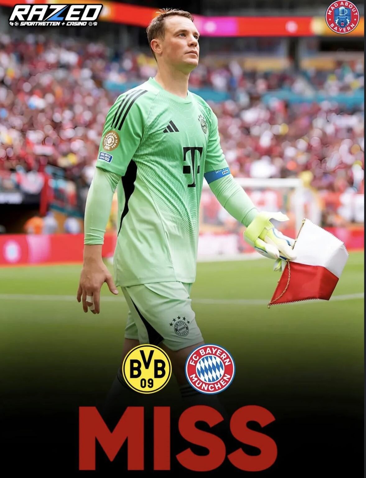 Neuer to miss the see klassiker clash