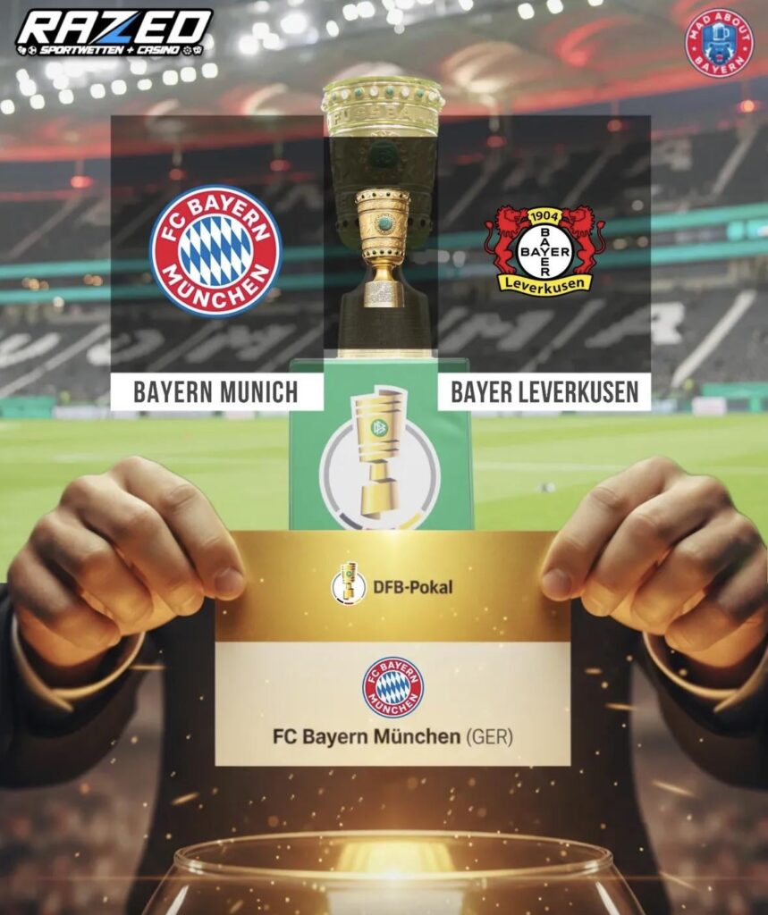 Bayern draw Leverkusen in dfb pokal semi final