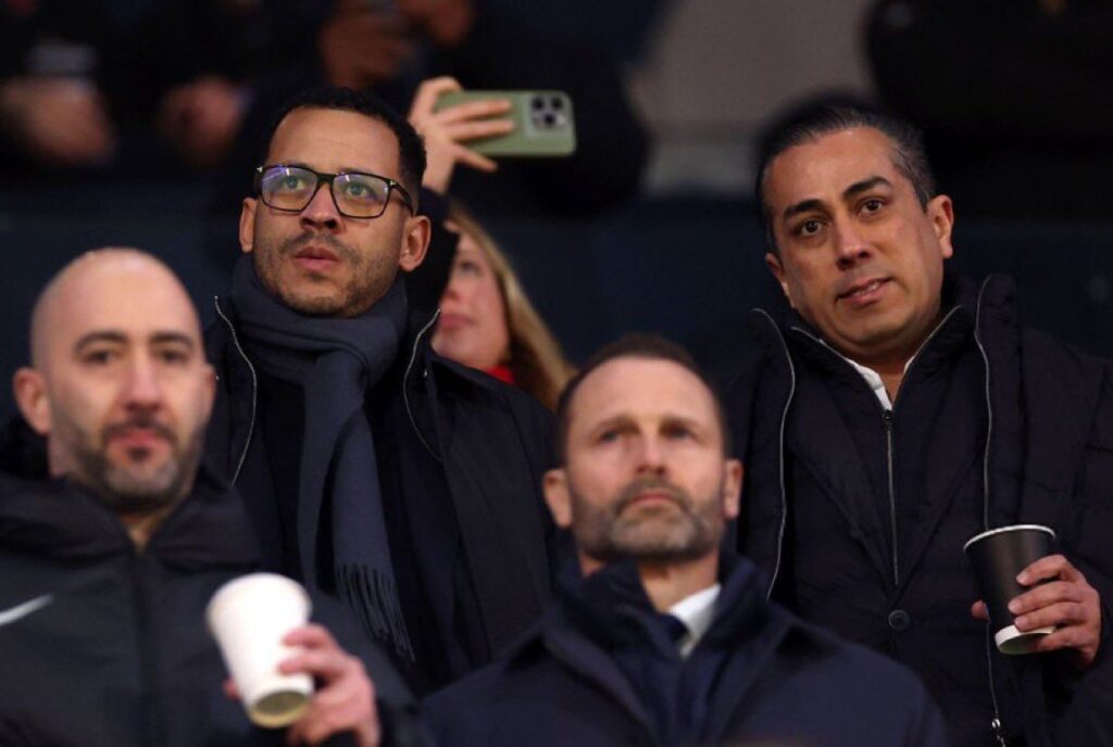 Behdad Eghbali in the stands at Fulham.