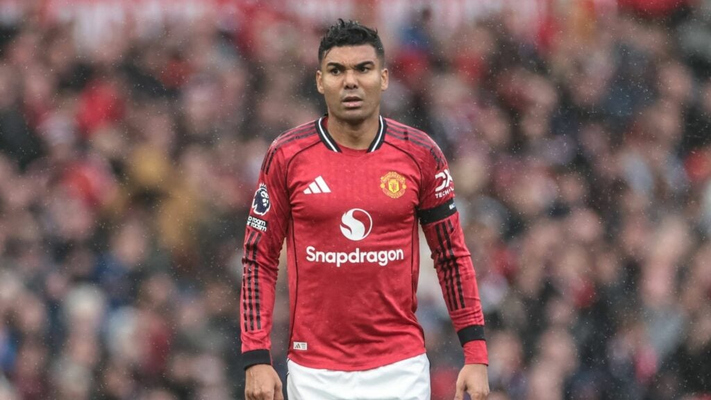 Casemiro in action for Man United