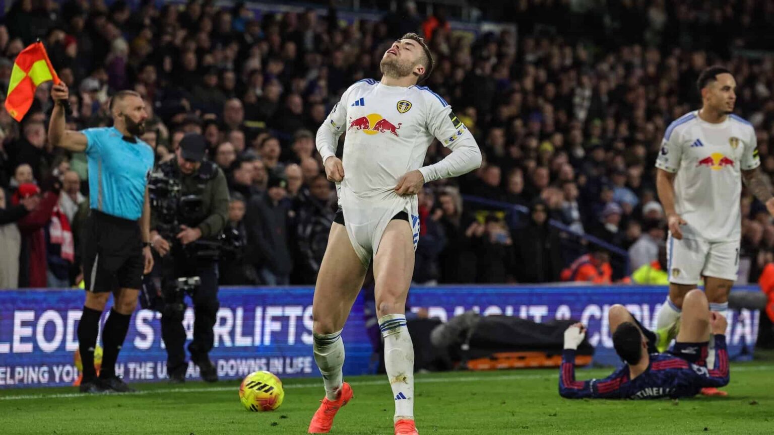 Keep it light • The Square Ball Gabi Gudmundsson responds to giving away a free-kick by pulling his shorts up really high and giving himself and wedgie. That's one way of dealing with it, I suppose