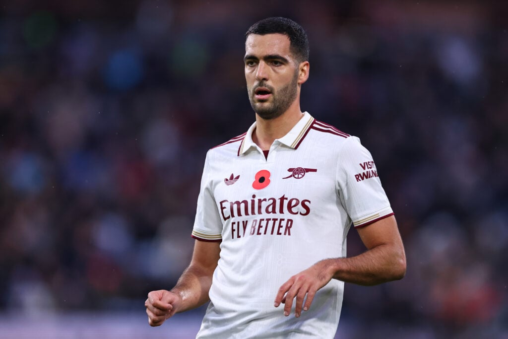 Mikel Merino of Arsenal during the Premier League match between Burnley and Arsenal.