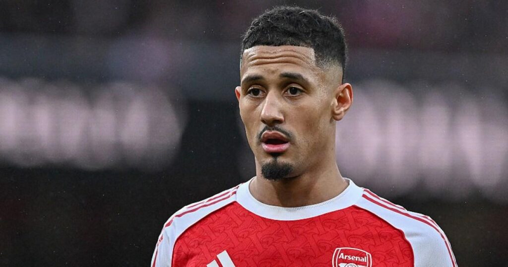 Why William Saliba missed Arsenal's draw with Brentford