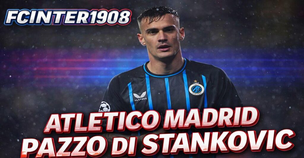 [FCinter1908] Reports of out Spain are that Atletico Madrid is "in love" with Aleksandar Stankovic and will be ready to offer the player's new value of between 35 to 40 million