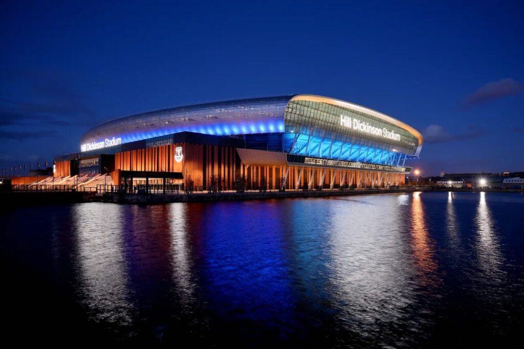 Lionesses become first England football team to play at Everton FC’s new stadium