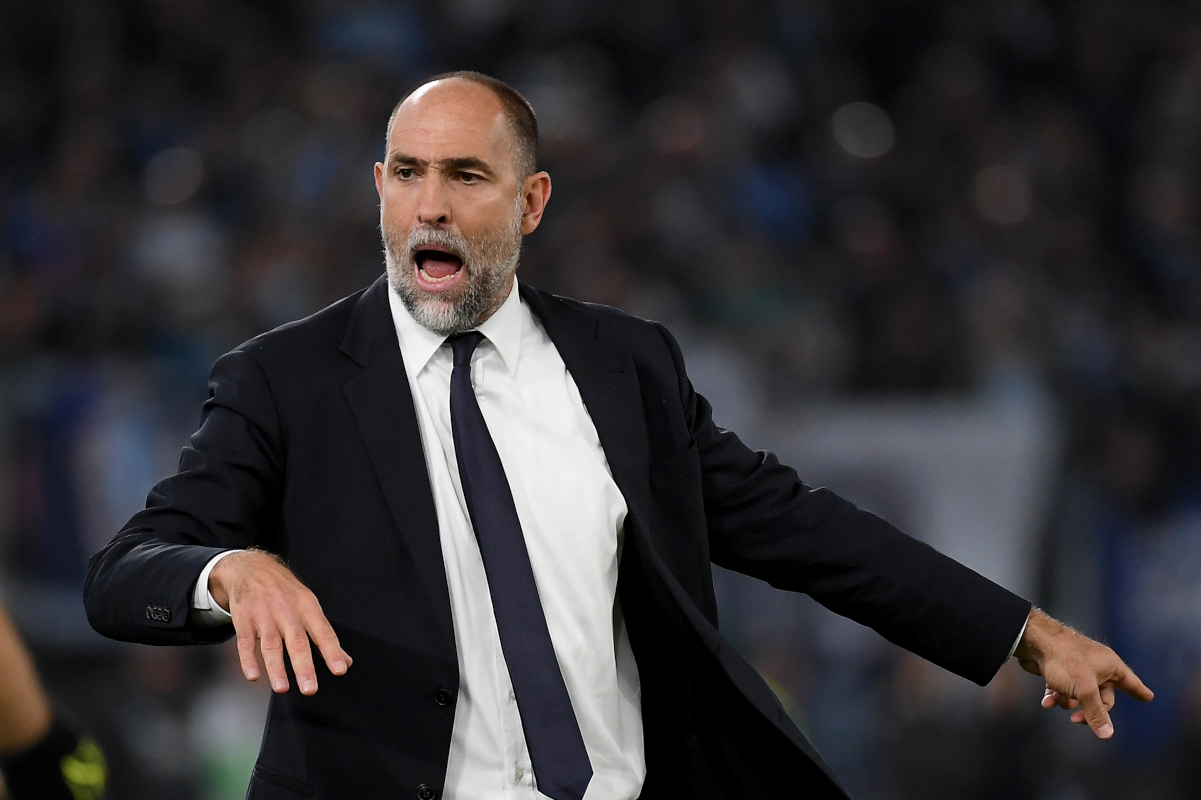 ROME, ITALY - OCTOBER 26: Juventus head coach Igor Tudor reacts during the Serie A match between SS Lazio and Juventus FC at Stadio Olimpico on October 26, 2025 in Rome, Italy. (Photo by Marco Rosi - SS Lazio/Getty Images)