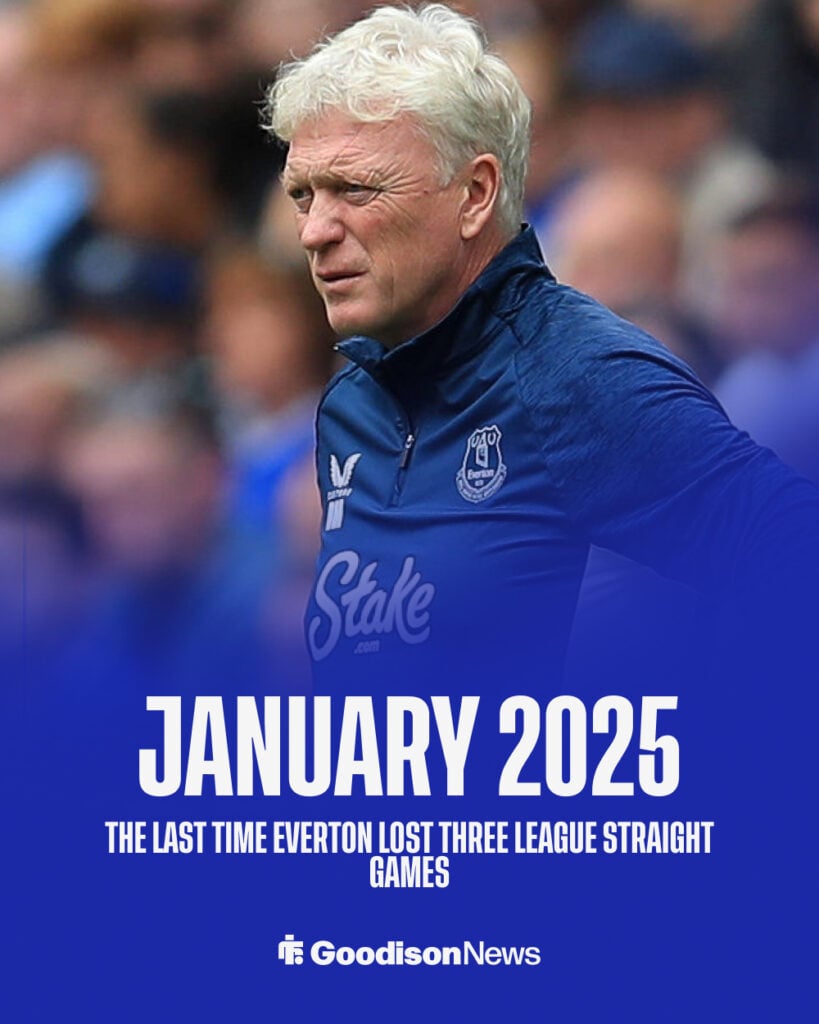 Everton boss David Moyes looks on with discontent