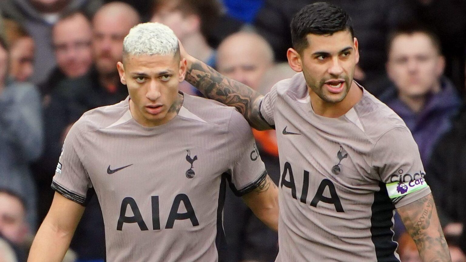 Cristian Romero finished as Spurs captain after Man Utd disgrace