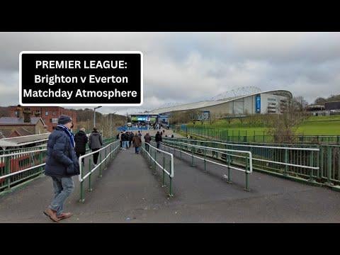 The matchday atmosphere at the Amex Stadium yesterday (Brighton v Everton)