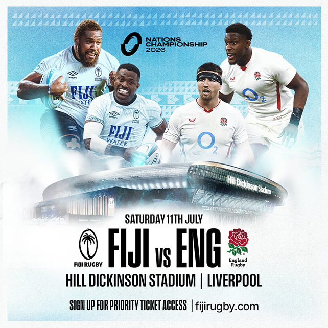FIJI TO HOST NATIONS CHAMPIONSHIP MATCH AGAINST ENGLAND AT EVERTON’S HILL DICKINSON STADIUM FIJI TO HOST NATIONS CHAMPIONSHIP MATCH AGAINST ENGLAND AT EVERTON’S HILL DICKINSON STADIUM