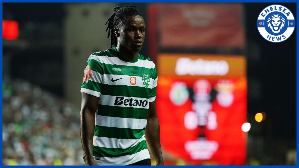 Geovany Quenda with Chelsea News logo.