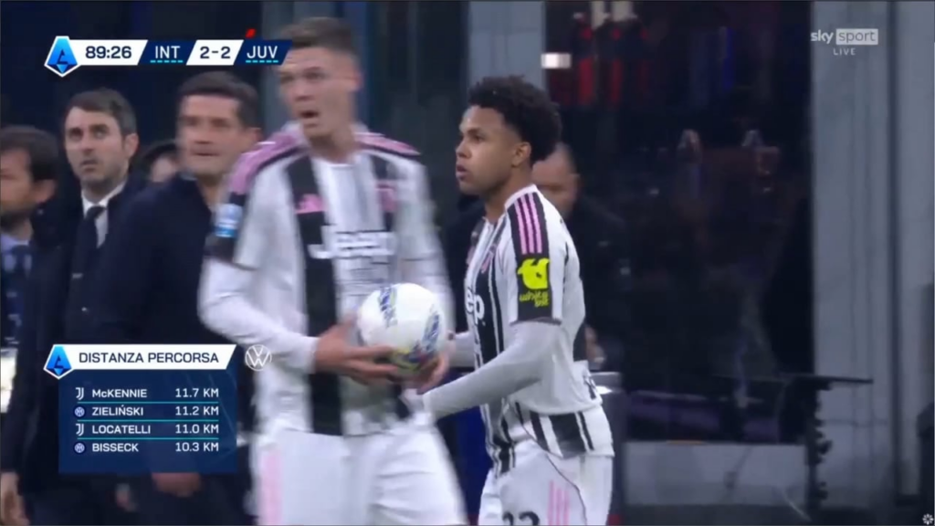 Openda foul not given, 25 seconds before 3rd goal