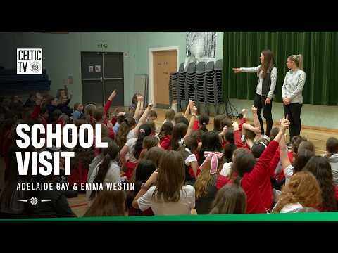 Celtic FC Women duo visit Stepps primary school ahead of SWPL top-six run in (26/02/26)