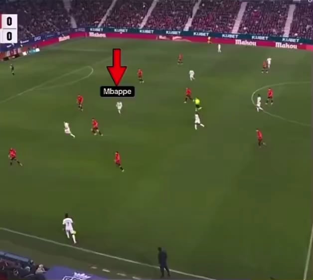 This video critiquing Mbappè’s positioning vs Osasuna