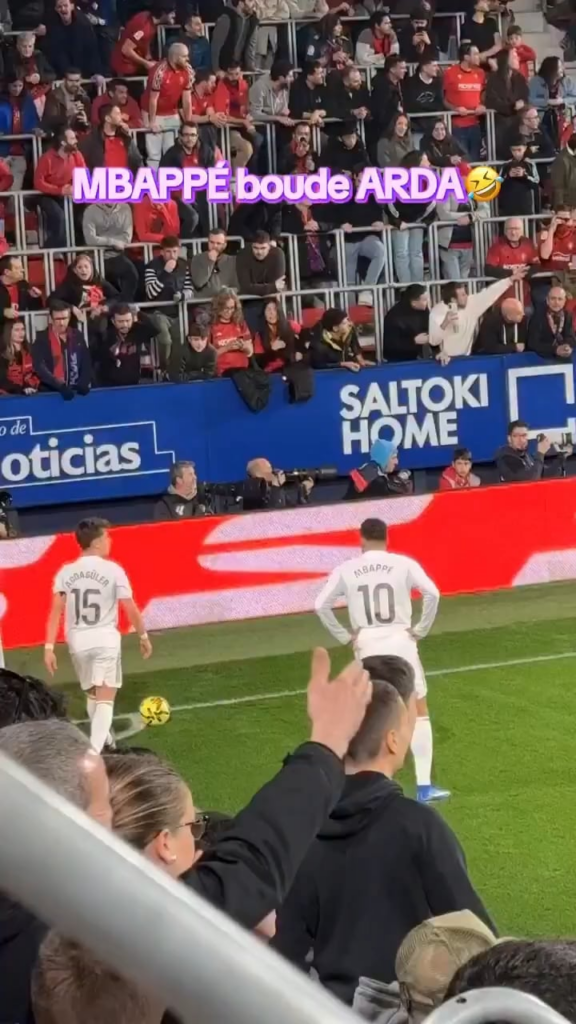 Mbappe mad at Guler taking corner instead of passing to him