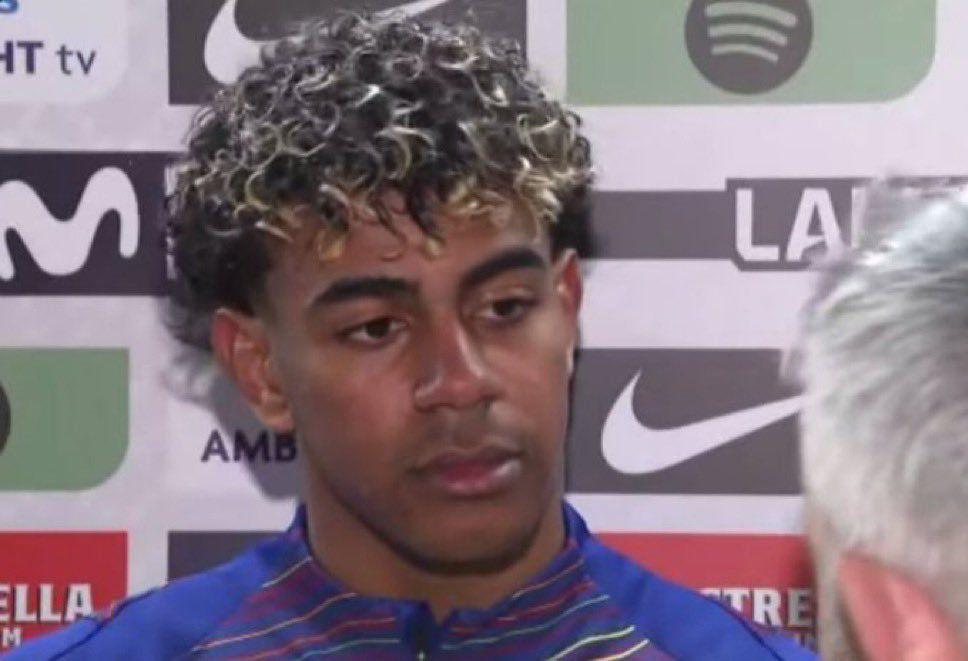 Lamine: “I’m very happy with the victory and the three goals. The key is to stay calm. It was about waiting for Cardona to come toward me and for the finish to go in.”